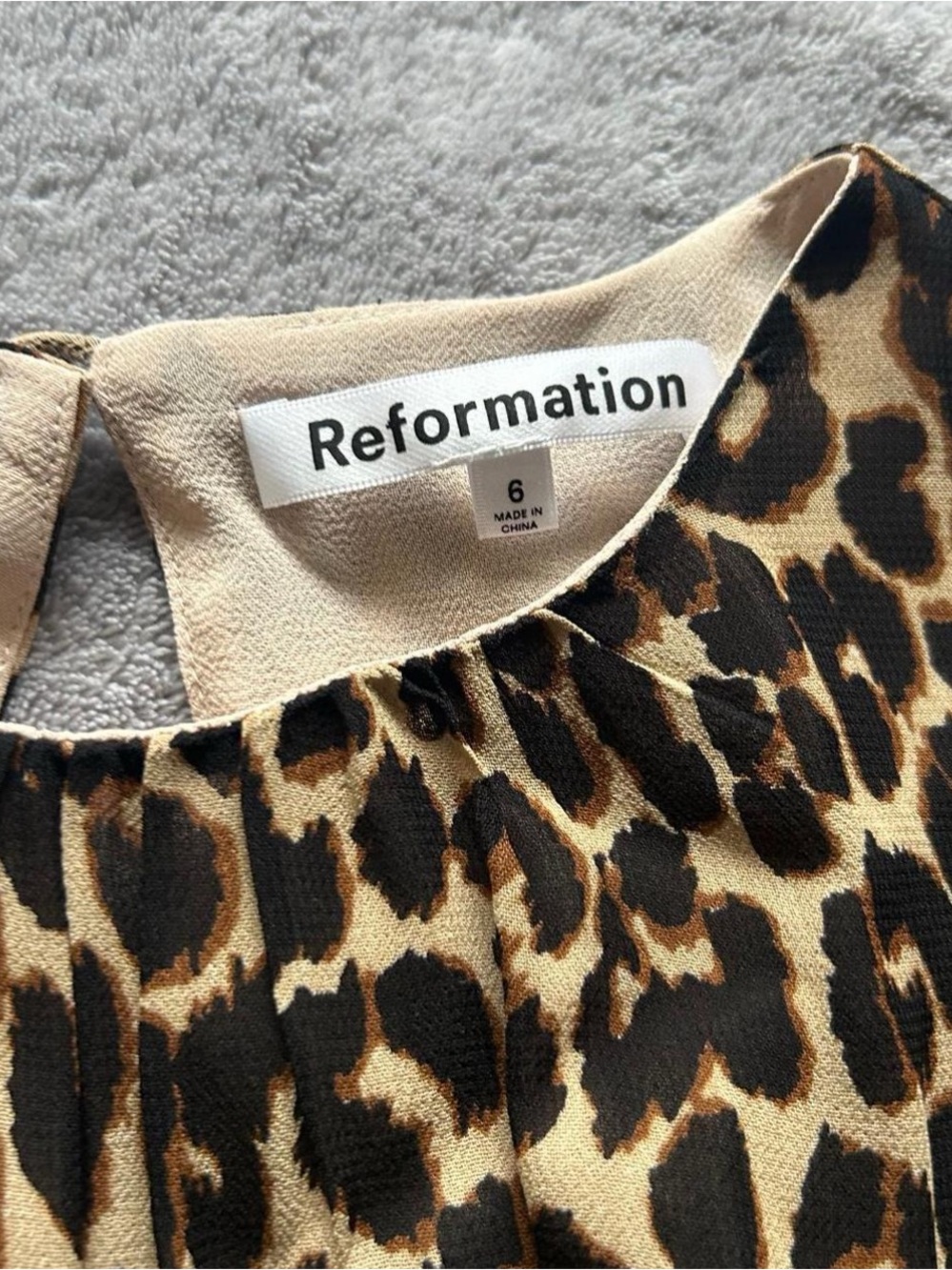 Reformation Laken Dress in Leo - Picture 3 of 5
